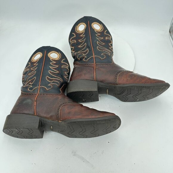 Cody James Gibson Men Size 11D BBMP-613 Brown Black Leather Pull On Western Boot - Picture 6 of 13